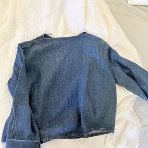 Zara Blue Denim Top